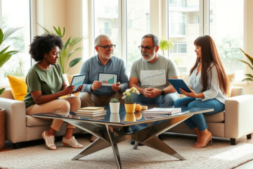 An image depicting a person analyzing mortgage rates to find the best low rates available for home loans.