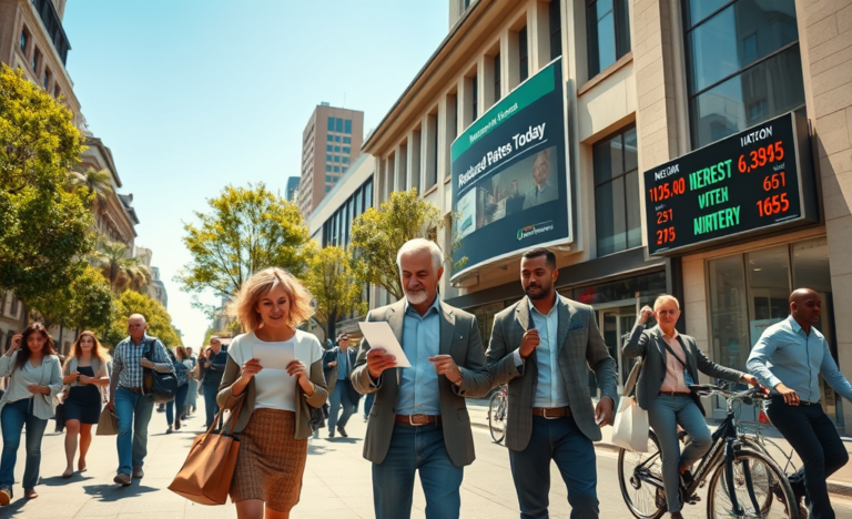 Illustration representing financial savings and reduced rates