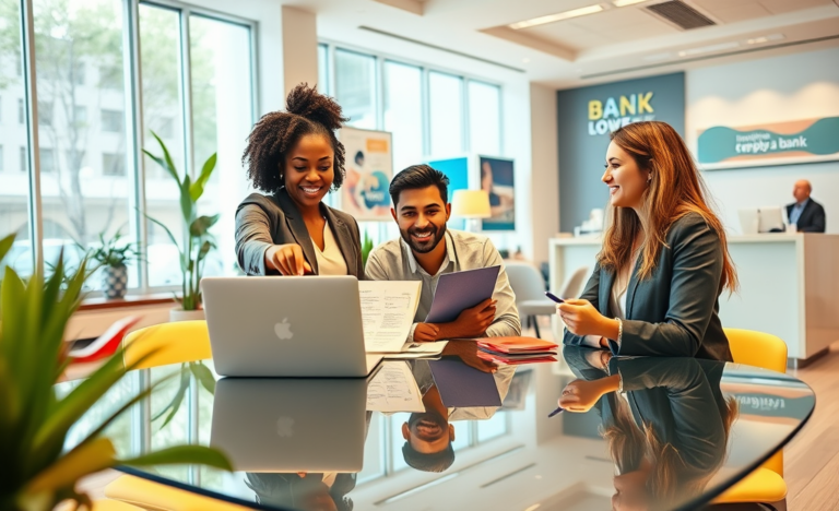 Illustration of various easy loan options for financial needs