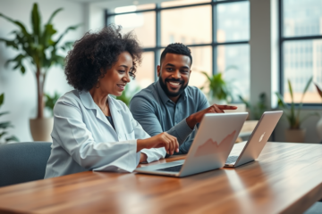 A healthcare professional consulting with a patient for instant results.