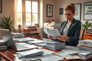 A checklist illustrating necessary documents for loan application.