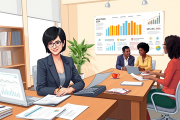 A person analyzing their credit report and scores.