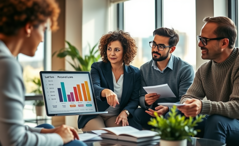 An infographic illustrating steps to make the best loan decision