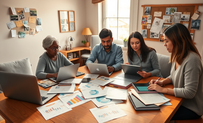 A person analyzing different offers from various platforms to find the best deal.